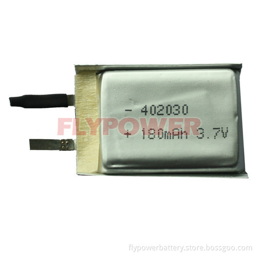 3.7V 180mAh Lithium Ion Polymer Battery Pack (FLP-402030 cell)